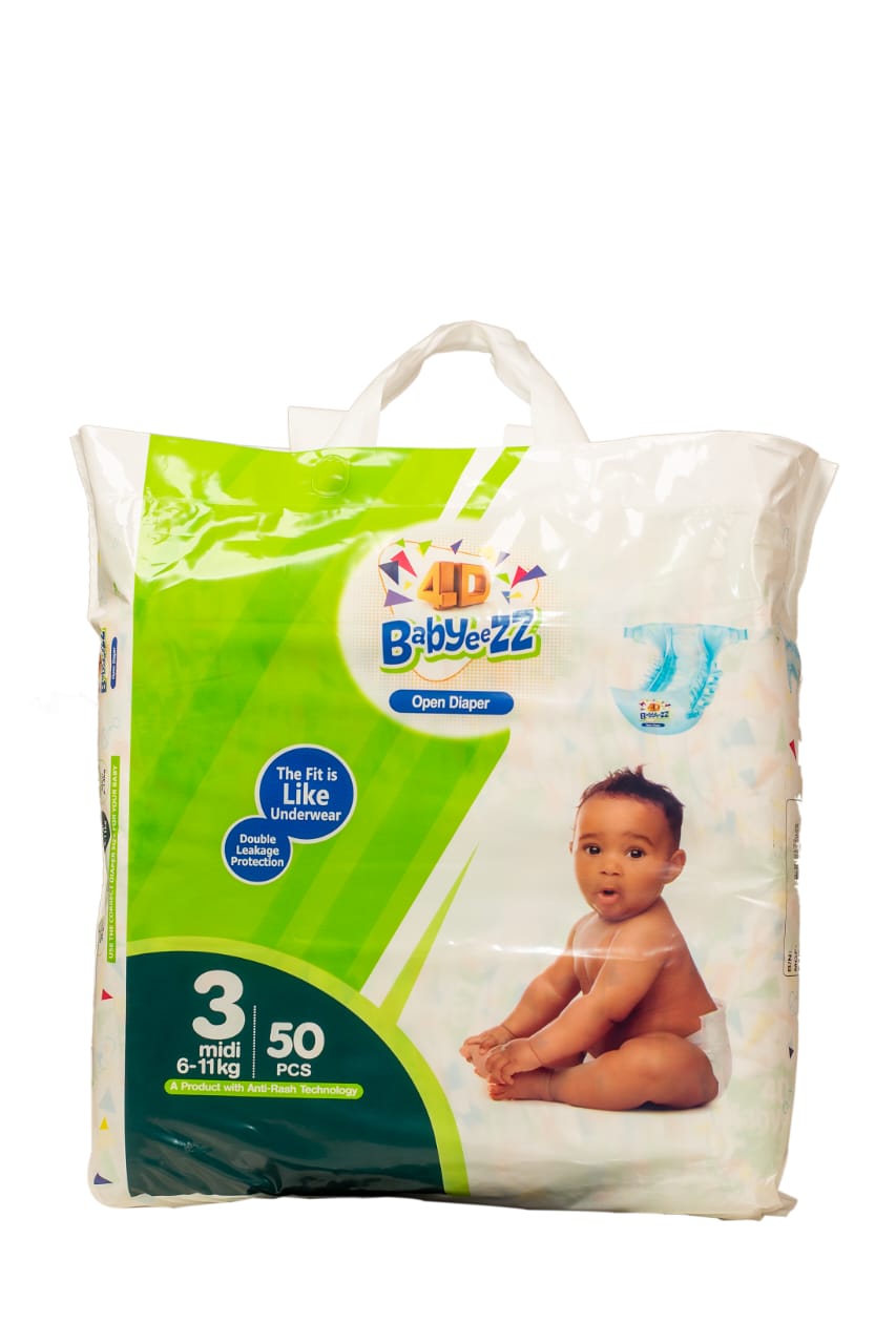Babyeezz Diaper Size 3 (50 Pcs)