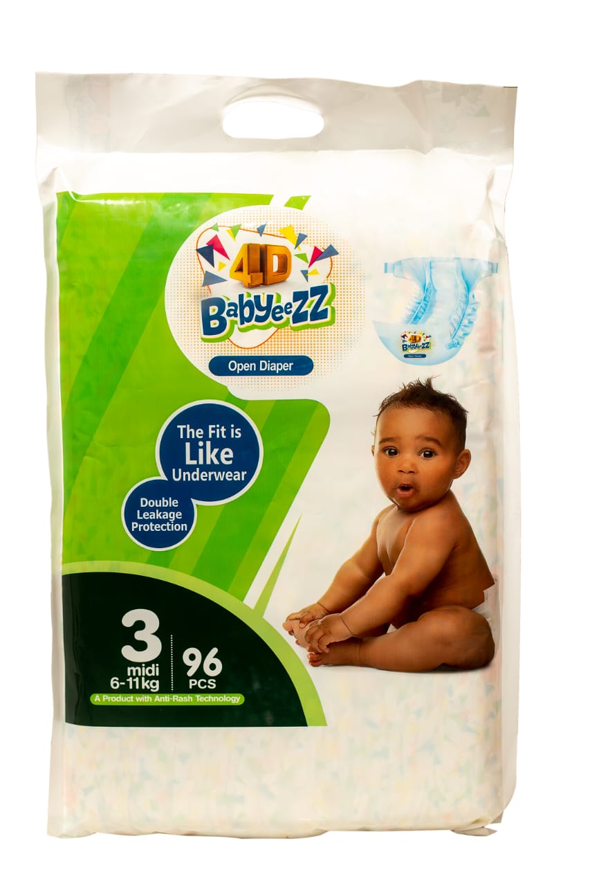 Babyeezz Diaper Size 3 (96 Pcs)